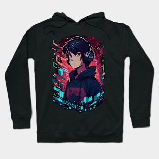 Anime Boy Gamer - Anime Shirt Hoodie